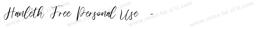 Hanleth Free Personal Use 常规字体转换